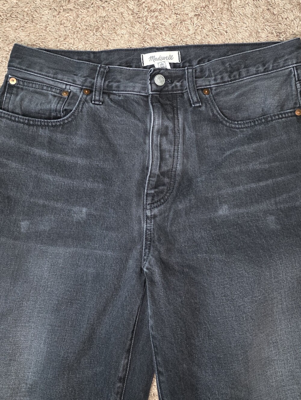 Madewell Low Slung Straight Jeans Kent Wash Size 29 - Picture 6 of 13